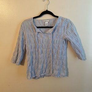 Weatherproof light blue top